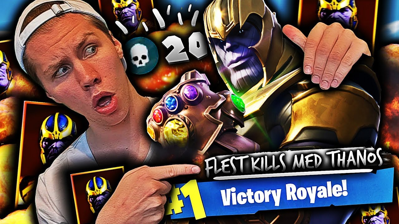 MITT H&Oslash;YESTE ELIMINITION GAME MED THANOS!! 🤯💥 20 KILLS P&Aring; ET GAME I FORTNITE!!