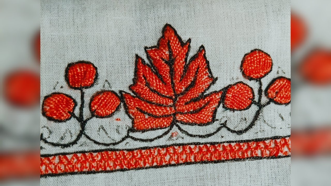 sozni work || Easy way  to make chinar # kashmiri handwork # Art of kashmir || must watch..