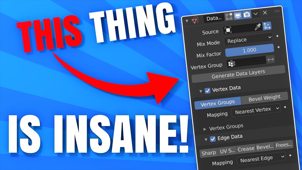 How Does The Data Transfer Modifier Really Work? (Blender Tutorial: Part 2 of 2)