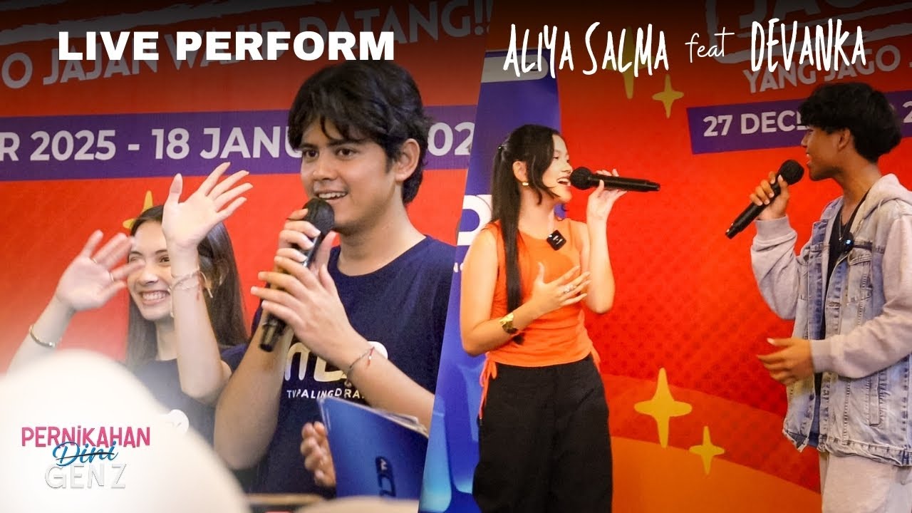 LIVE PERFORM ALIYA & DEVANKA BARENG ALIANDO & RICHELLE | PERNIKAHAN DINI GEN Z