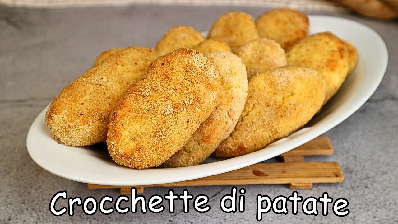 Crocchette di patate cotte al forno buonissime, croccanti fuori e soffici dentro!