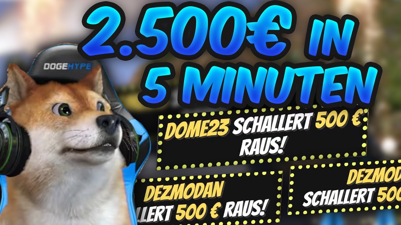 💎 HEFTIGSTE SPENDENESKALATION bei CSYON: 5x 500&euro; Einblende in 5 Minuten 😱😱