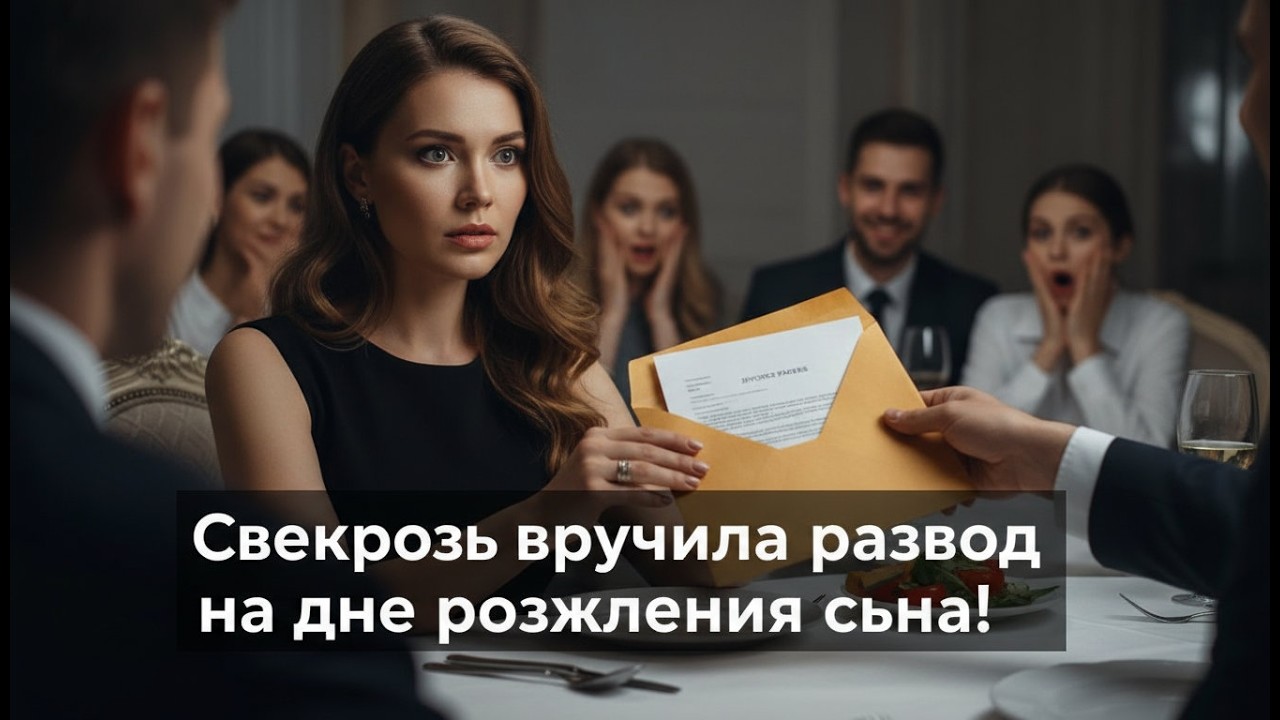 Свекровь вручила разводные бумаги на 6-летии сына! Но я уже всё подготовила