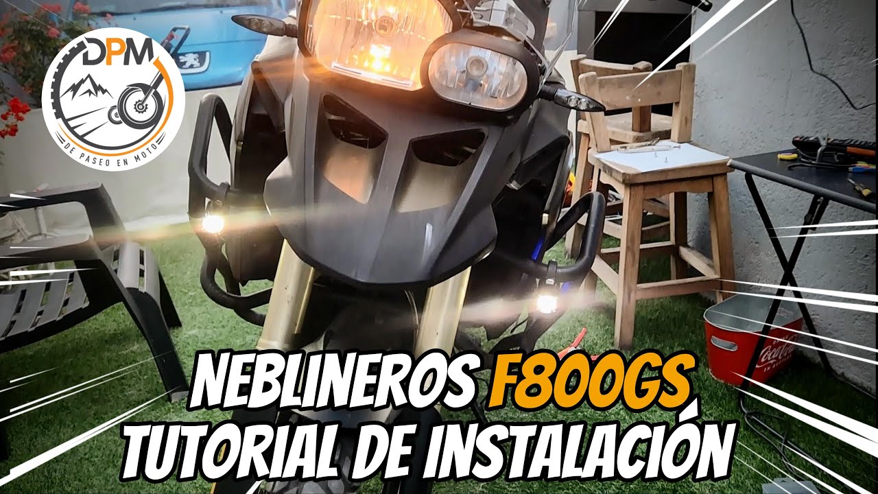 DIY Instalando Neblineros en la F800gs, Te explico como hacerlo en tu moto! Tutorial detallado.