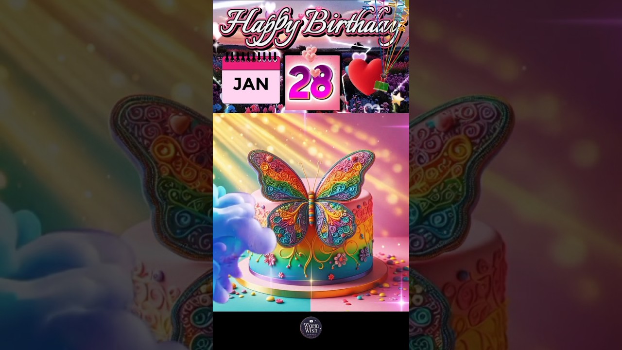 Поздравления с днем ​​рождения 28 января ❤️🌲🎉 | Песня «С днем ​​рождения» 