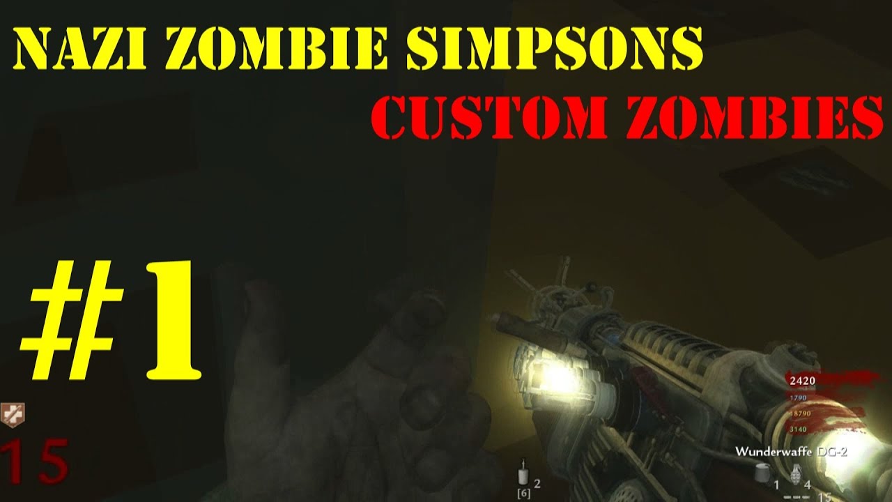 [Parte 1] Nazi Zombie Simpsons - Custom Map #4 - Call of Duty World at War (Italiano)
