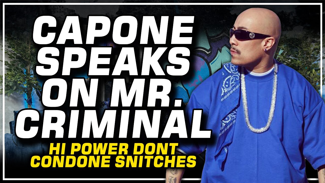 Capone-e & Hi power Does Not Condone Snitches & Doesn't Support Mr.Criminal, He Is Not Our Trash !