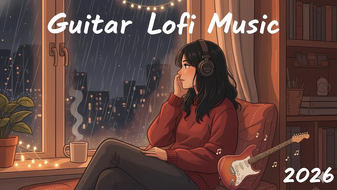 🎸 Cozy Guitar Lofi Beats to Chill, Study & Dream Under Soft Rain