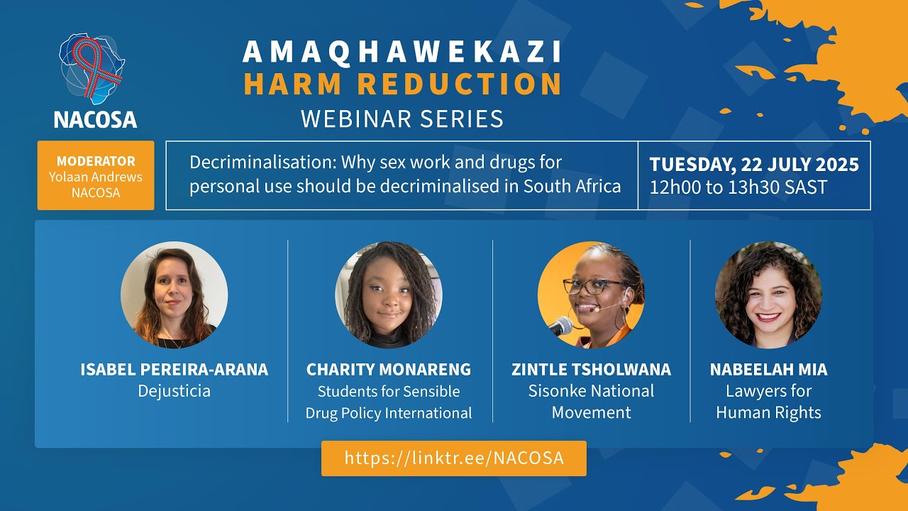 Decriminalisation of Sex Work and Drugs for Personal Use Webinar