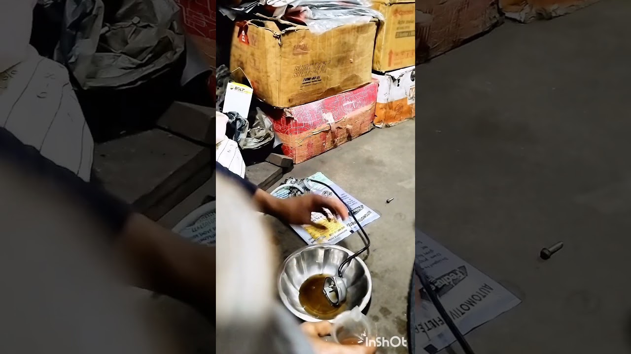 #automobile #works #servicing Bajaj Platina carburettor washing 