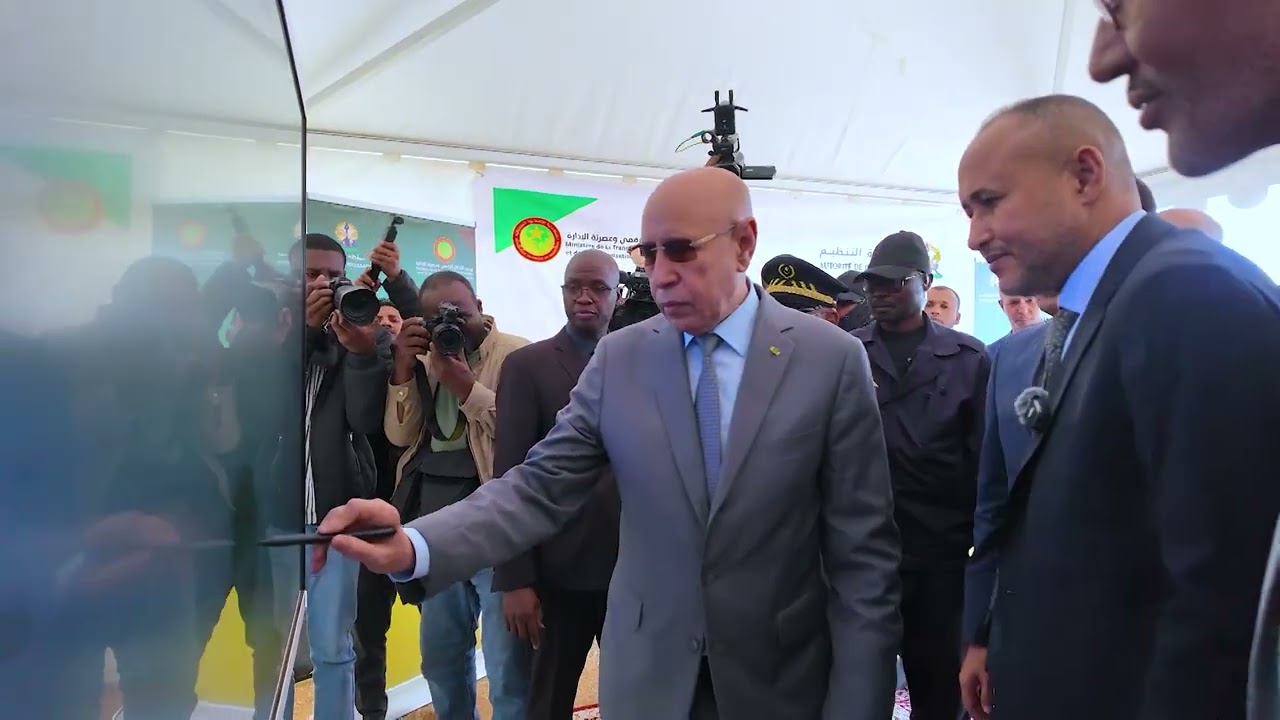 #عودة_بالفيديو لزيارة فخامة رئيس الجمهورية السيد محمد ولد الشيخ الغزواني اليوم لولاية لعصابة
