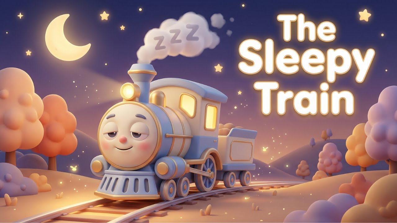 The Sleepy Train 🚆 | Lullaby Sleep Music for Babies & Toddlers | Sing Along Bedtime Song