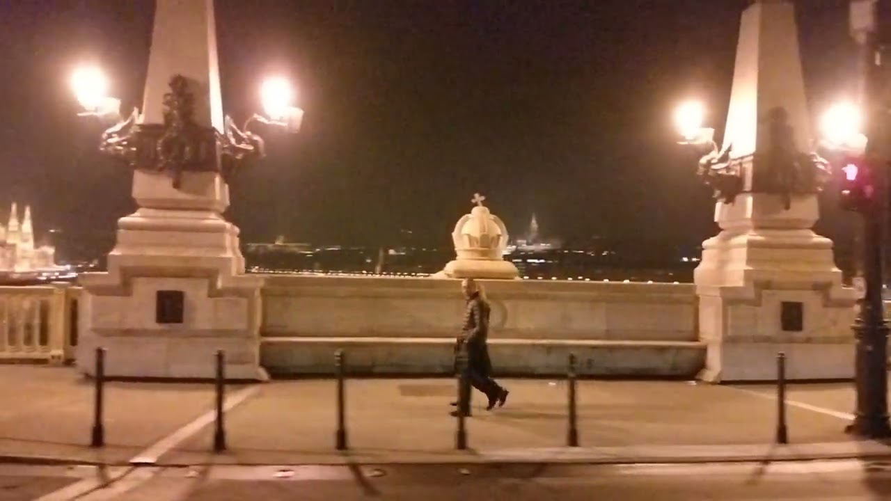 Budapest Evening Tram Ride toward Nyugati