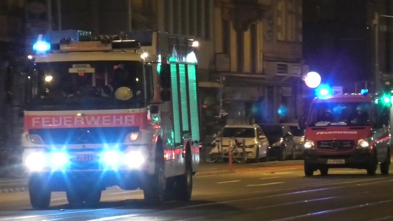 [Silvester 23/24] Einsatzfahrten Feuerwehr, Rettungsdienst und Polizei in Frankfurt am Main!