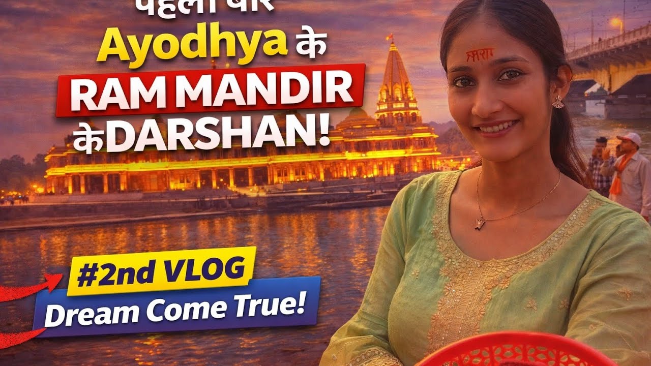 Ayodhya Ram Mandir Darshan Vlog | 2nd vlog | neerurawalvlogs.. #viral #vlog  #trending #new 