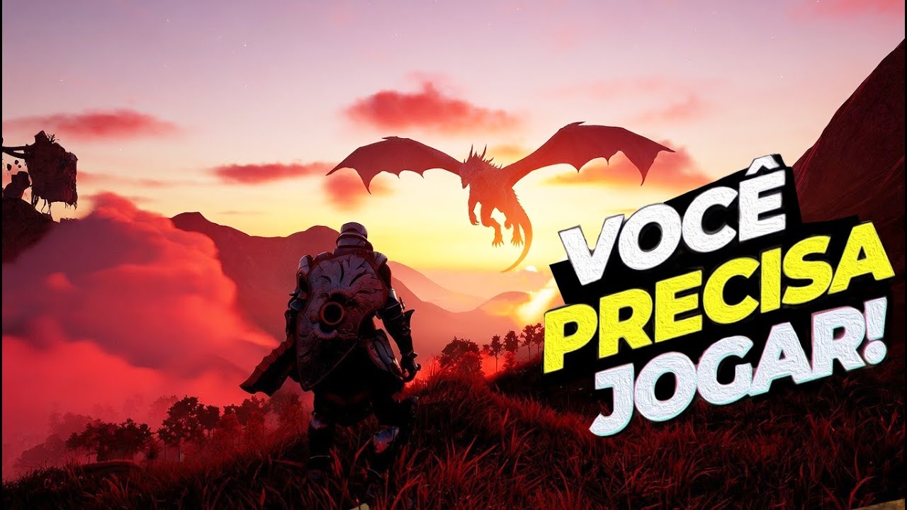 🐉🔥 PRIMEIRO GAMEPLAY BR: SOBREVIVA MONTADO NO DRAG&Atilde;O E DOMINE TUDO! ⚔️ Dragonhold