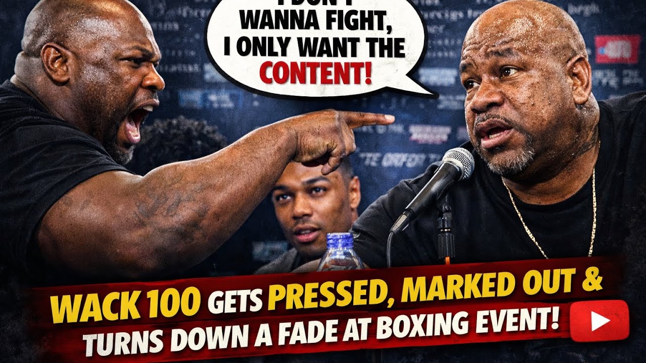 WACK100 GETS MARKED OUT PRESSED & TURNS DOWN A FADE AT THE BLUEFACE FIGHT