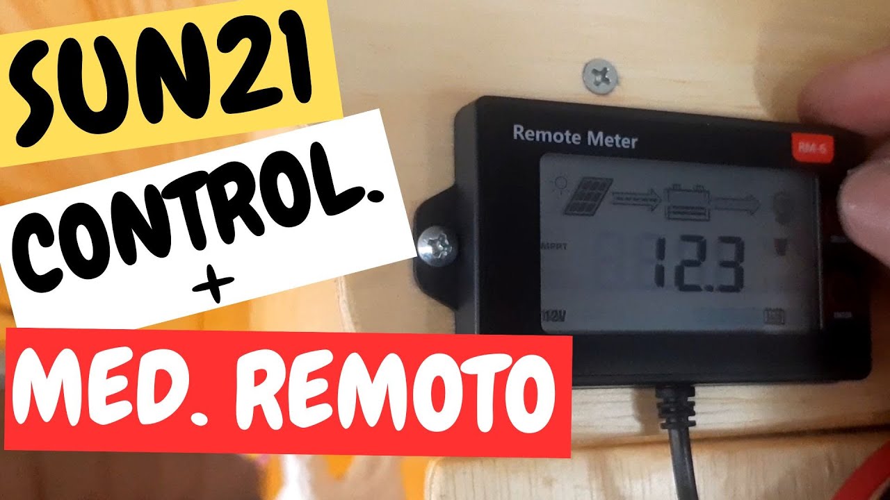 ✅USANDO CONTROLADOR DE CARGA SUN21- CCS 4024NSD-MPPT40A + MEDIDOR REMOTO SUN21-MCS-RM-6 - EP16-T4