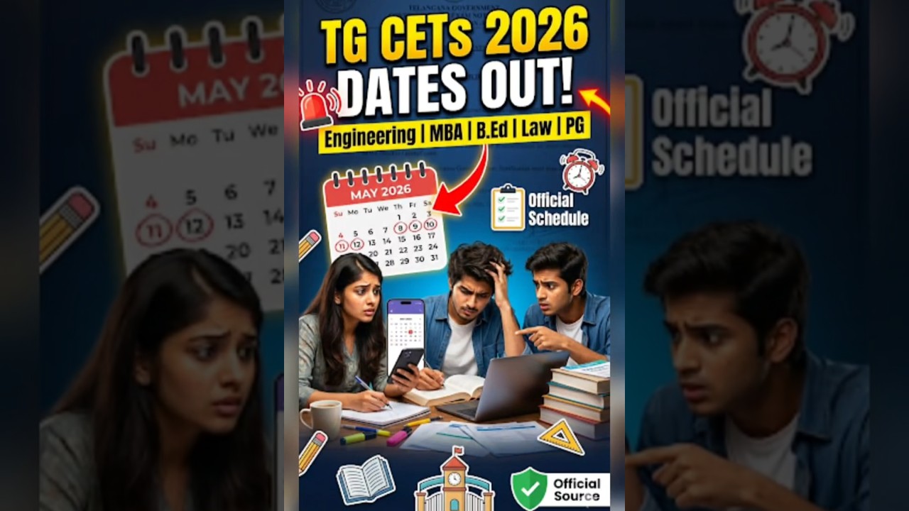 TG CETs 2026 Schedule Released!