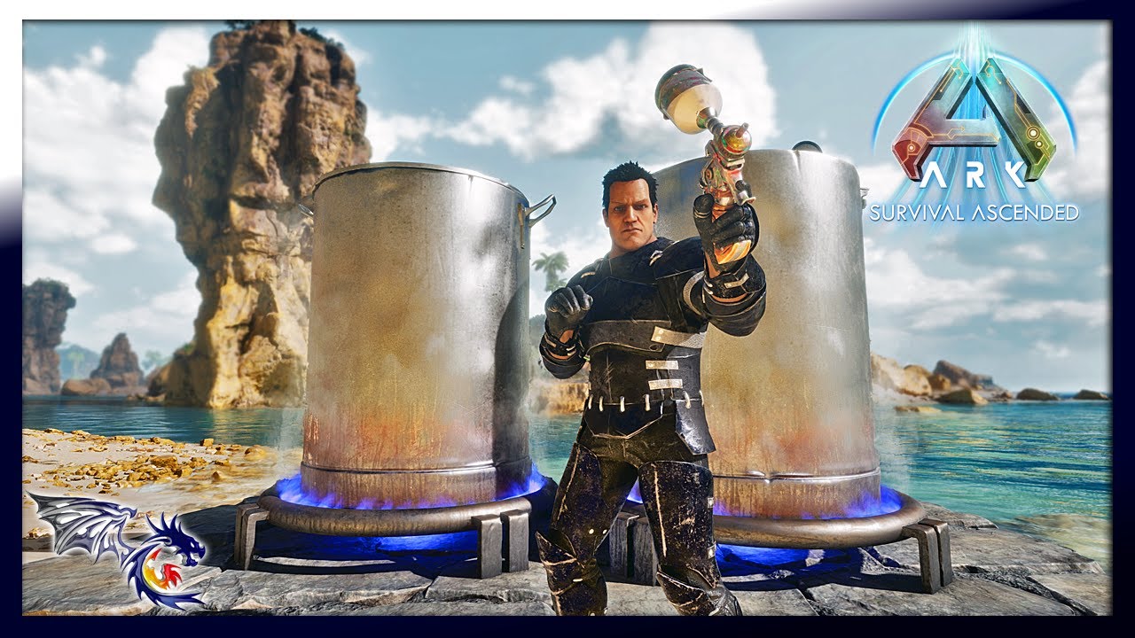Painting & Making Dyes In Our New Industrial Cooker | ARK: The Island Ascended #14