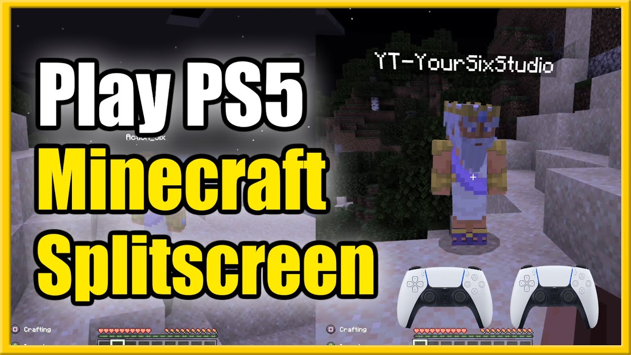 How to Play Minecraft Split Screen on PS5 with TWO PLAYERS! (Fast Method!)