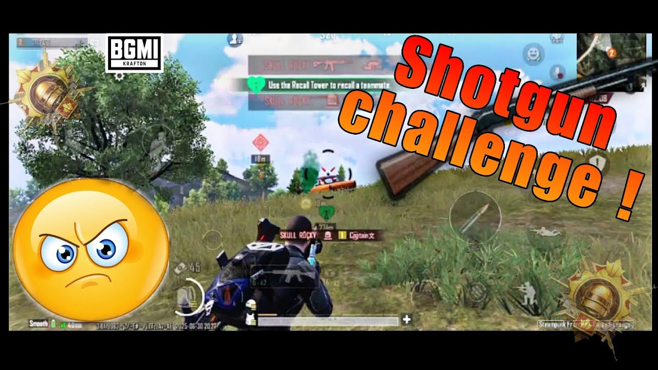 SHOTGUN ONLY CHALLENGE BY SUBSCRIBER WENT WRONG IN THE END!! 😵 OBLYZED #bgmi