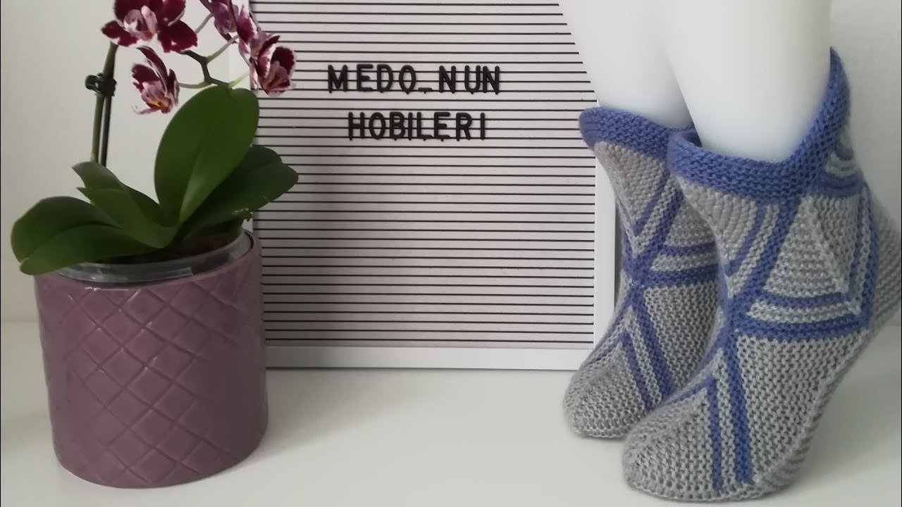 Bulmaca çorap orjinal, iki şiş 