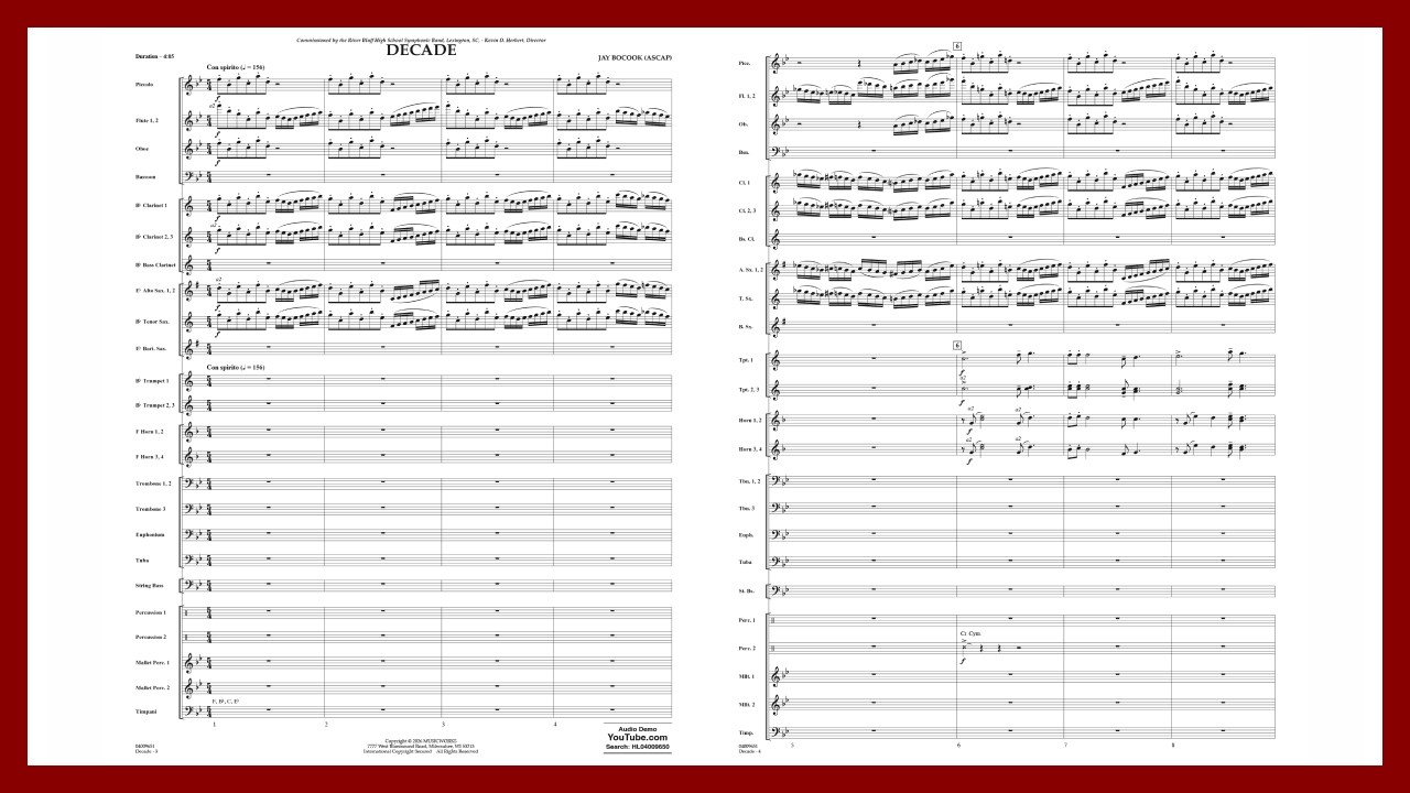Decade by Jay Bocook | Concert Band