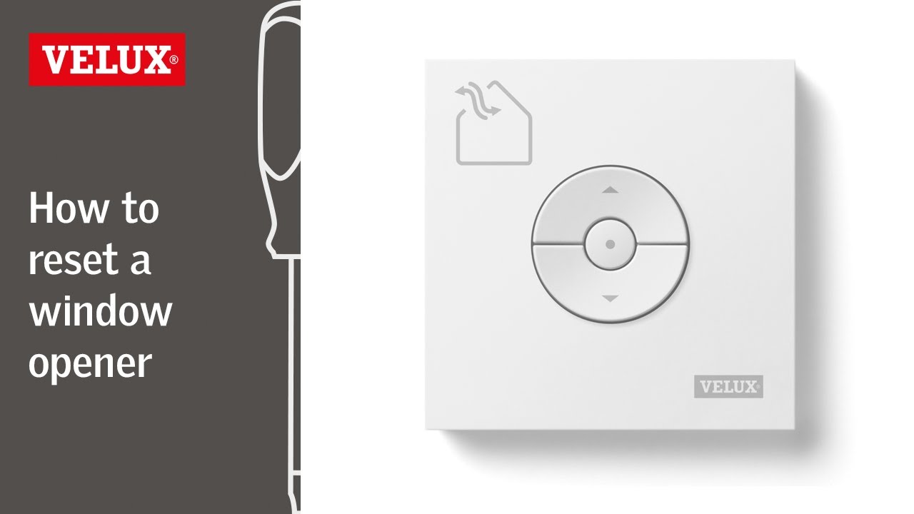 VELUX How to reset a window opener (generation V22) to factory settings