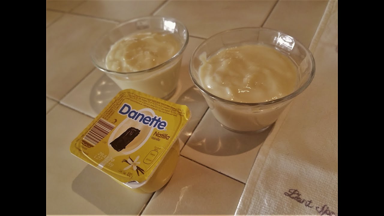 como hacer danette de vainilla casero