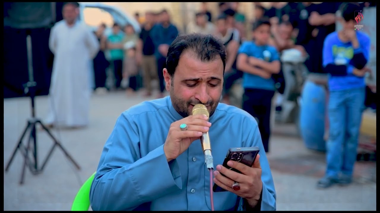 سابع المرحوم ميثم ابو حمزة الازيرجاوي ..الناعي سيد حسن البخاتي  تصوير انور التميمي 