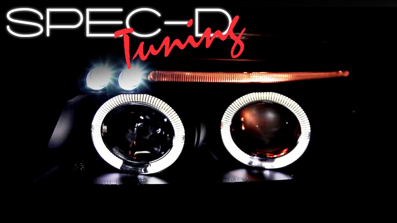 SPECDTUNING DEMO VIDEO: 1996-1999 AUDI A4 HALO LED PROJECTOR HEADLIGHTS