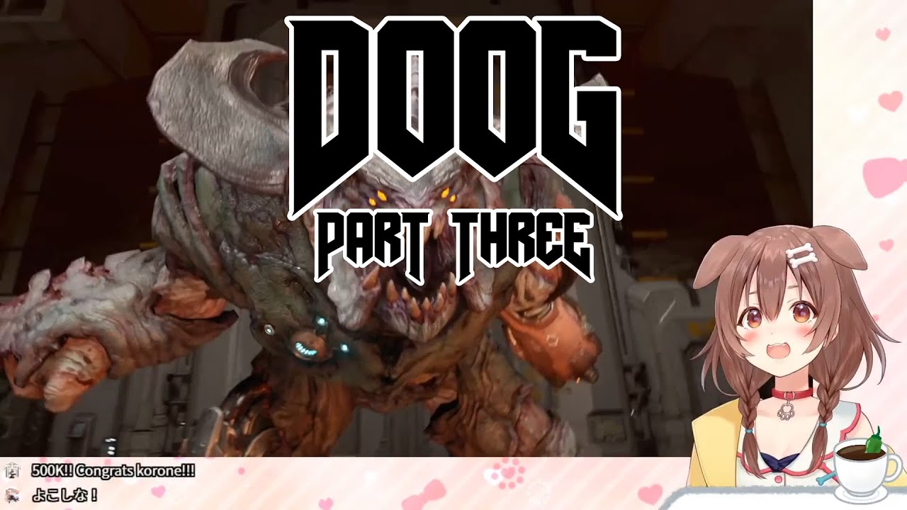 Inugami Korone: DOOM (2016) Moments Part 3/3 (Hololive) [ENG SUB]