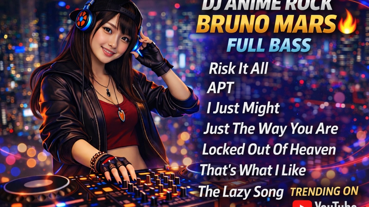 DJ ANIME ROCK BRUNO MARS FULL BASS 🔥 TRENDING REMIX 2026