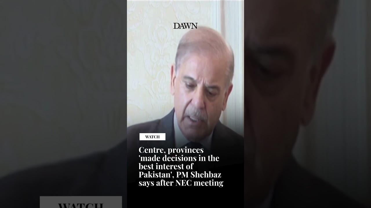 Centre, provinces 'made decisions in the best interest of Pakistan', PM says after NEC meeting