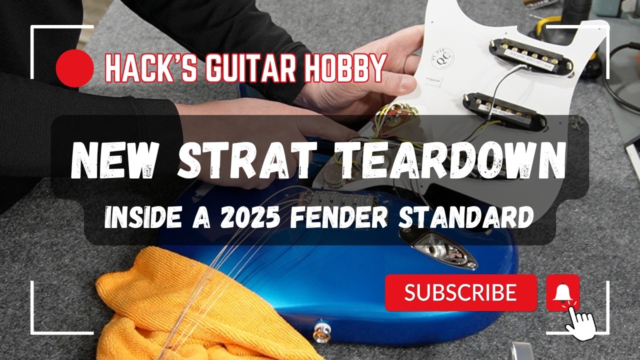 Разборка гитары Fender Standard Stratocaster 2025 года выпуска.