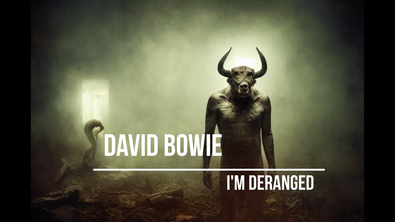 David Bowie - I'm Deranged (lyrics video with AI generated images)