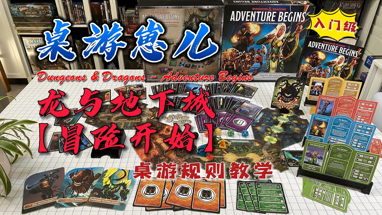 桌游崽儿 龙与地下城 '冒险开始' 桌游规则教学 Board Game Dude - DnD - 'Adventure Begins' Board Game - Learn to Play