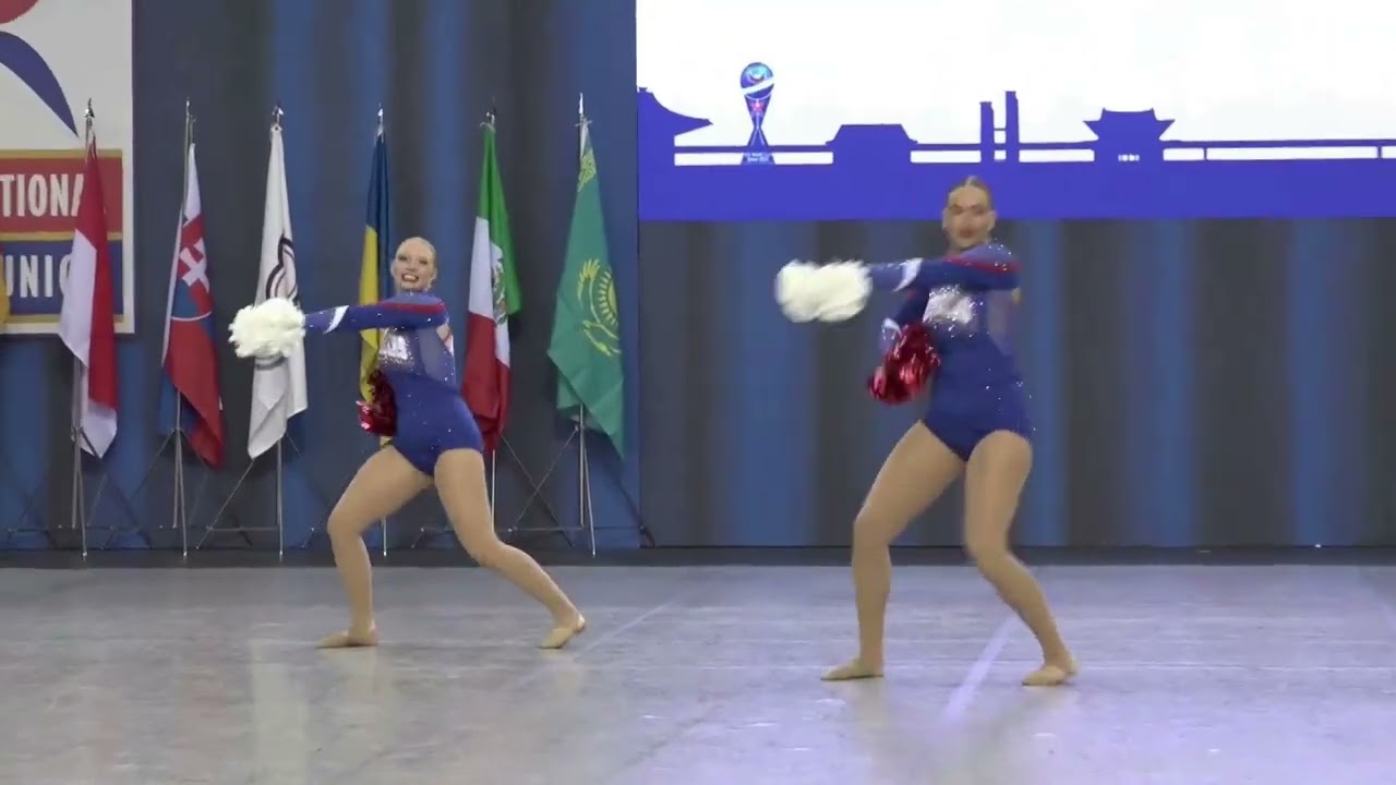 ICU World Cup Seoul 2023 Pom Doubles  - Team USA