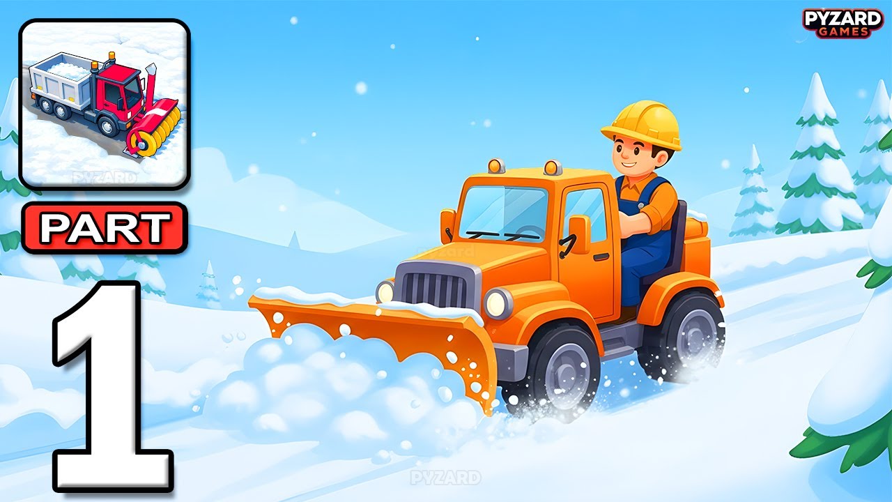 Roll the Snow: Plow Simulator - Gameplay Walkthrough Part 1 - Snow Truck Driver (Android, iOS)