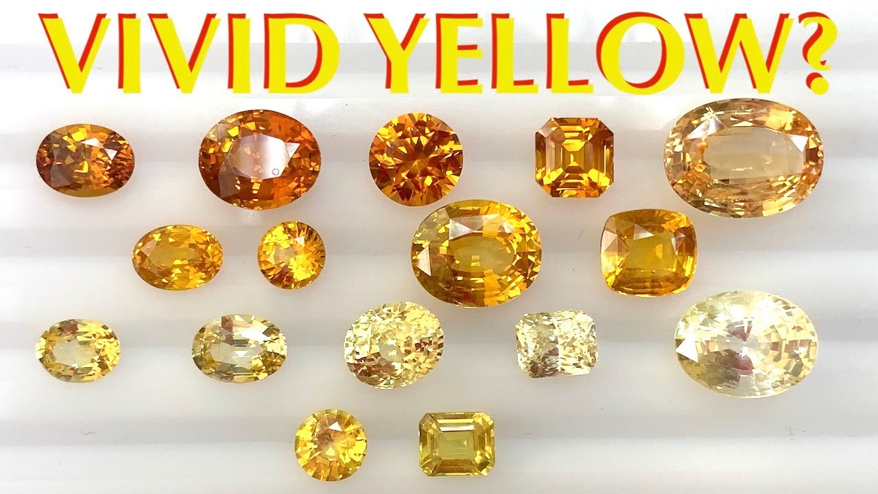 Vivid Yellow Sapphire or Lemon Yellow or Pastel Yellow?  (Understanding Colors of Yellow Sapphires)