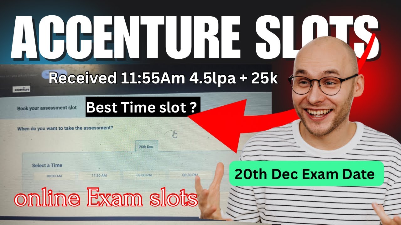 Accenture associate software engineer lExam slot mails 🔥|online Exams online slots Times assessment