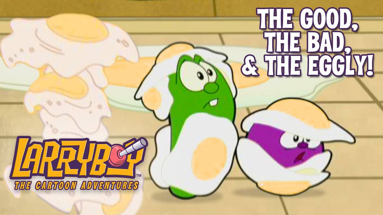 LarryBoy Gets Turned Into An Egg! 🥚🦸 | Easter Sharing | LarryBoy!: The Good The Bad & The Eggly