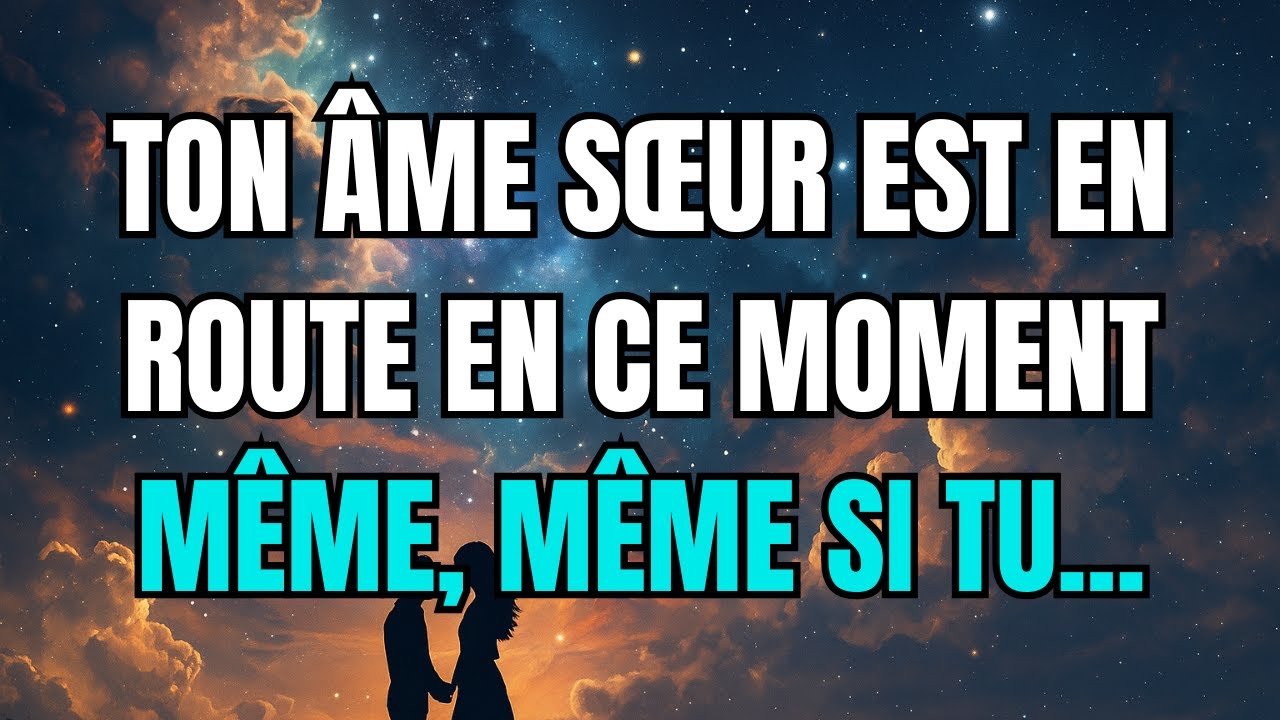 Les anges disent que ton âme sœur est en route en ce moment même, même si tu...