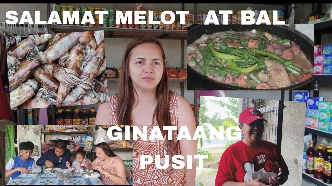 GINATAANG PUSIT GALING ZAMBALES SALAMAT MELOT AT BAL SA PUSIT MAY ULAM NA