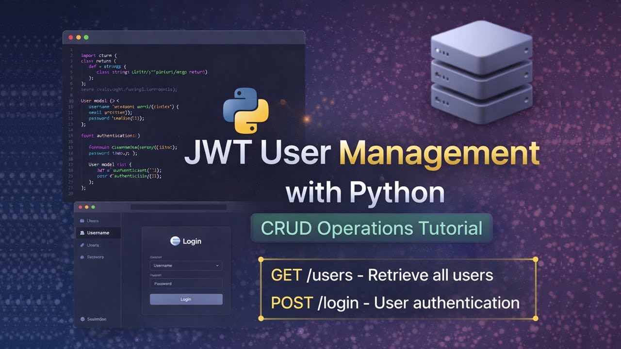 Python JWT User Management CRUD Tutorial for Beginners