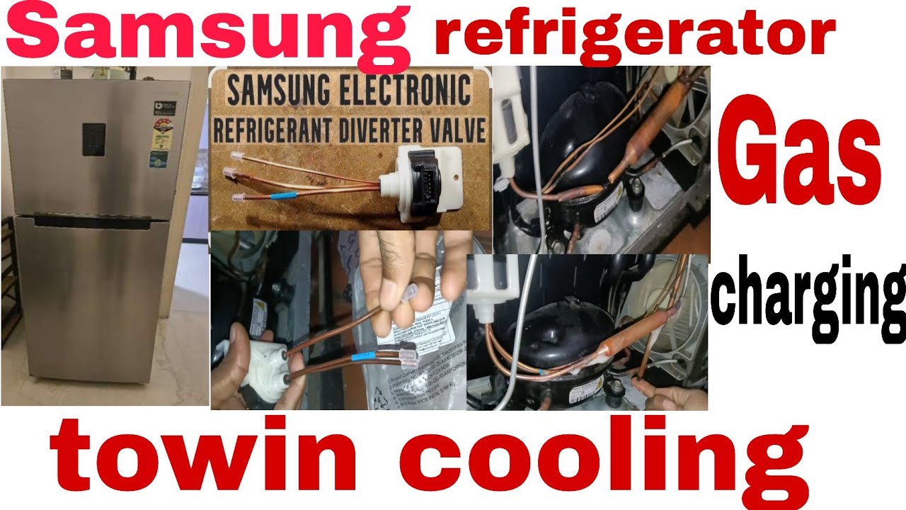 Samsung refrigerator towing cooling convert bulb freezer and freeze chenging process gas charging