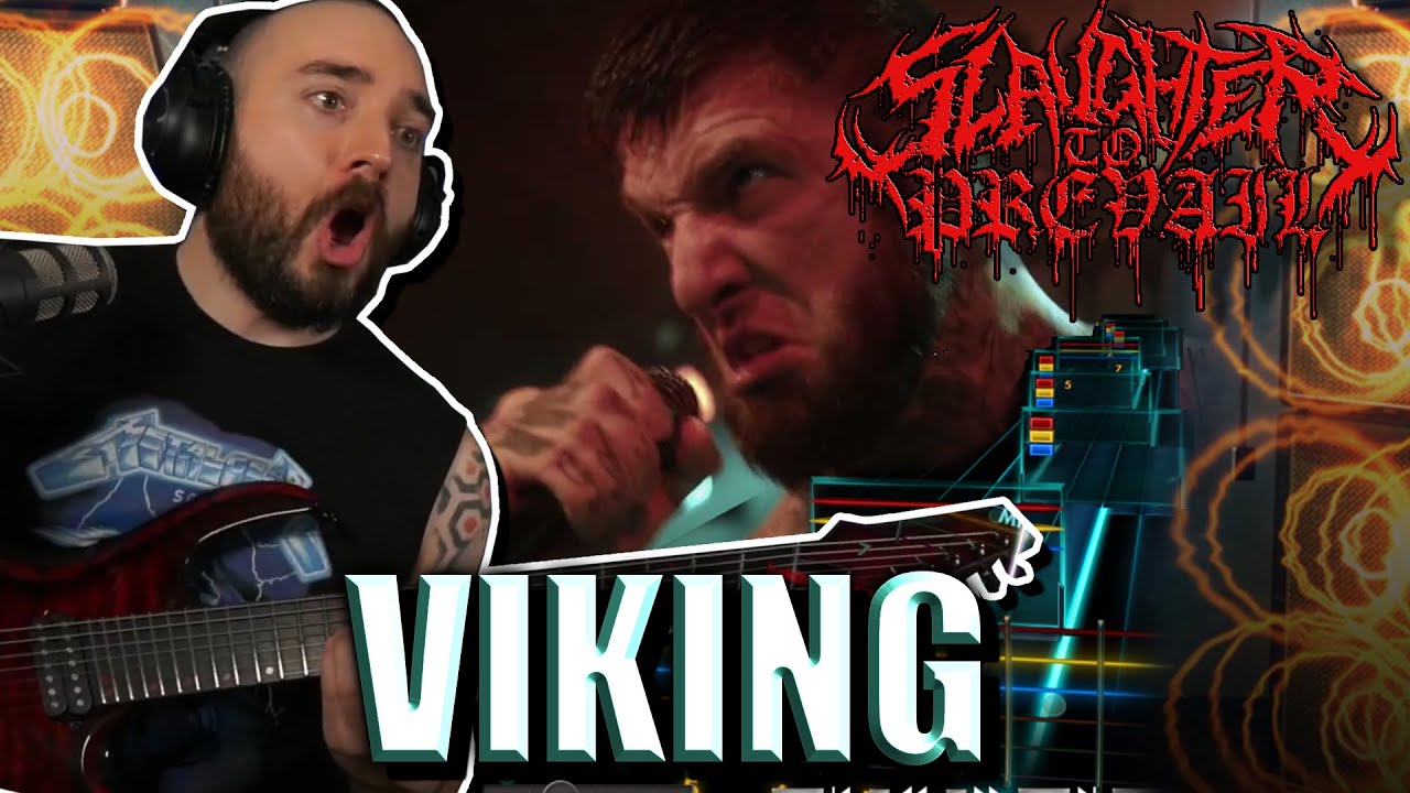 FIRST TIME REACT PLAYTHROUGH Slaughter To Prevail - VIKING | Rocksmith Guitar Cover