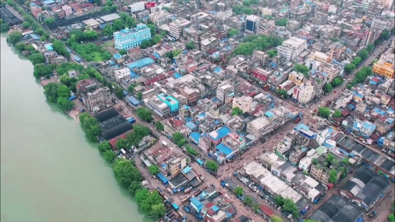 Kolkata-Howrah : A tale of Twin Cities // KOLKATA HOWRAH DRONE SHOT// DJI AIR 2S