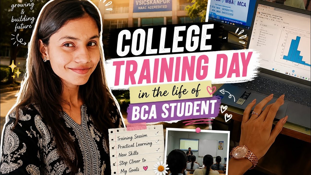 *COLLEGE TRAINING DAY* VLOG | A day in the life of BCA Student ✅💻